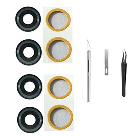 1Set/4pcs Back Rear Camera Lens Glass Rear Lens Glass Replacement for Motorola Moto One 5G XT2075 Incl Tool kit