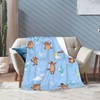 Cute Groundhog Blanket Soft Lightweight Throw Blankets Cozy Flannel Bed