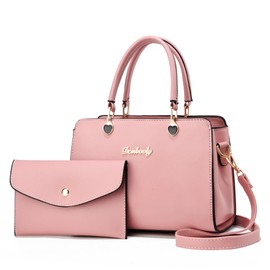 Xiaoyu Fashion Purses and Handbags for Women Elegant Crossbody bag Ladies Top Handle Satchel Shoulder Bags Small Totes, Pink