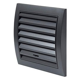 150x150mm / 6x6 inch Air Vent Cover - Adjustable Ventilation Grille with Flyscreen - ABS Plastic Anthracite