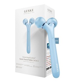 GESKE | Rodillo facial sónico SmartAppGuided™ | 4 en 1 | rodillo derma | dispositivo para la cara | rodillo derma | Rodillo facial profesional | Reafi