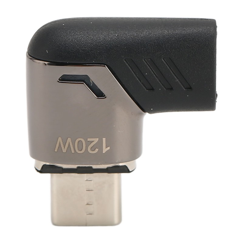 USB C Magnetic Adapter Right Angle with Light PD 120W