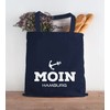MoonWorks Moin Hamburg Jute Bag Anchor Cotton Bag, Moin Hamburg