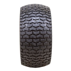 Marathon 13x6.50-6" Flat Free Lawnmower Tire on Wheel, 3" Hub, 3/4" Bushings