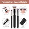 3Pcs Makeup Brush Set – Foundation, Concealer & Flat Top