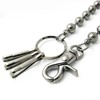 uxorettotye-n Black Rhodium Plated Ball Chain 10 mm in Diameter