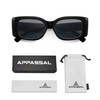 Appassal Retro Rectangle Sunglasses Women Men Trendy Vintage Square Sunnies
