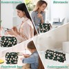 Women's Cosmetic Bag Set with Daisy Design - (4 Sizes,