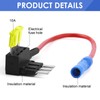 Jawfait 4 Pack Micro 3 Fuse Tap, Add a Circuit