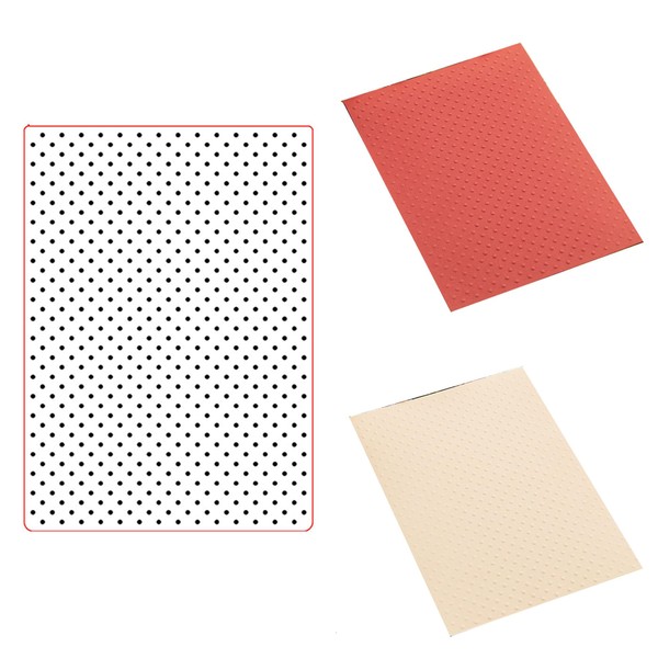 Arbuya Dots Background Plastic Embossing Folders for Card Making or
