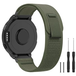 Koazon Trail Loop Nylon Band Compatible with Garmin Forerunner 235/220/230/620/630/735XT,Soft Adjustable Velcro Sport Replacement Strap for Garmin 235 Lite/Approach S20/S6/S5 Accessory