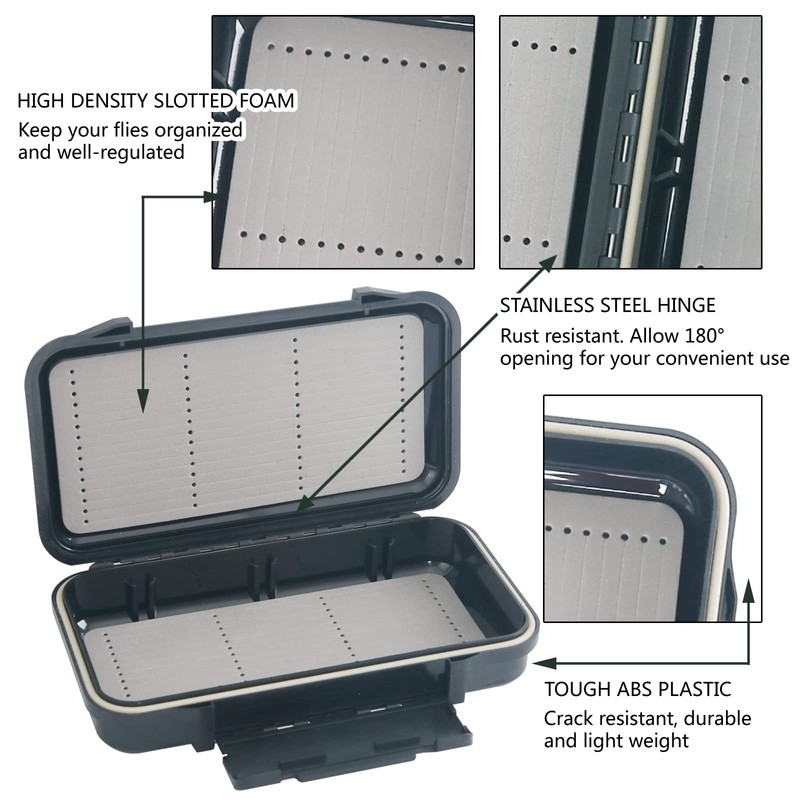 Maxcatch Streamer Fly Fishing Box Double Sided Waterproof Jig Box