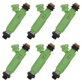 Set of 6 Fuel Injector - Compatible with 1999 for Mitsubishi Montero Sport 2.4L 1998-2003 for Mitsubishi Montero Sport 3.0L- Replace Part 195500-3170 FJ672