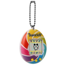 TAMAGOTCHI 42879 Bandai, Gen 1, Candy Swirl with Chain-The Original Virtual Reality Pet, Multicolor,5 x 4.2 x 1.8 centimeters
