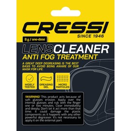 CRESSI Unisex Adult Lens Cleaning Cloth Degreasing Cloth in a Single Dose, White, 8 g