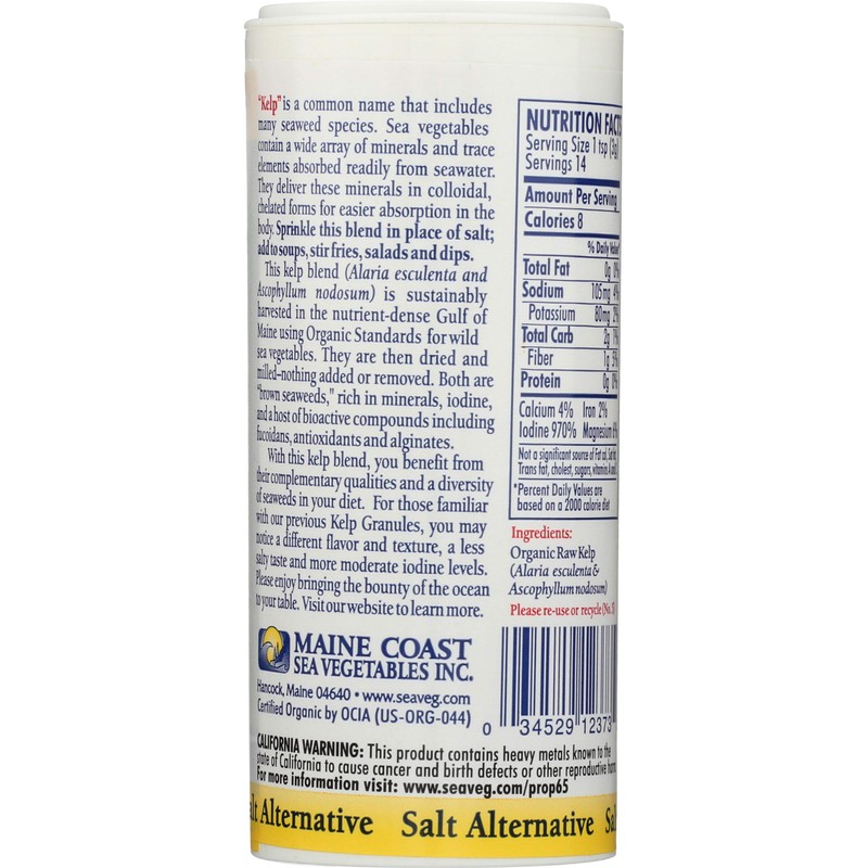 Maine Coast, Kelp Organic, 1.5 Ounce