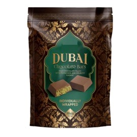 Dubai Chocolate Bars, Milk Chocolate with Pistachios and Kadayif, Individually Wrapped, 16 oz