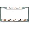 Wild Horses Chrome License Plate Frame