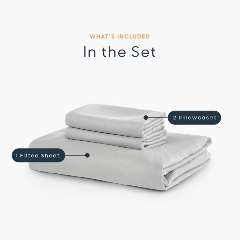 Wake In Cloud - Queen Fitted Sheet Set, 1000TC Ultra