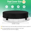 10Ft Round Pool Cover, 600D Oxford Cloth Pool Covers for