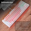 BAJEAL 87 Keys Wired Mechanical Keyboard Mixed Light Mechanical Keyboard
