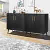 SIHANM 000045_PB 2 Door Storage Cabinet, Pure Black
