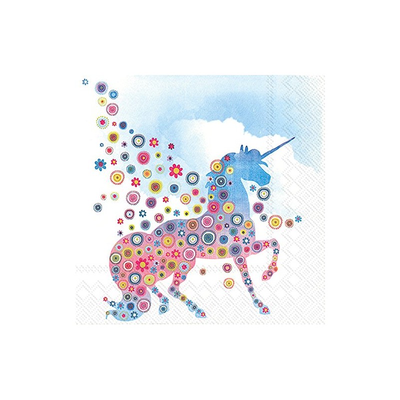 Boston International IHR 3-Ply Paper Napkins, 20-Count Lunch Size, Magic