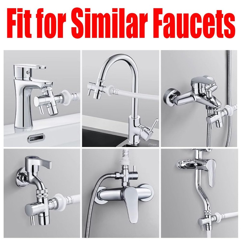 Faucet Diverter Valve with Aerator, Upgraded Bathroom/Kitchen Sink to Hose