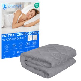 Dreamdry Waterproof Mattress Protector/Quilted Mattress Topper 160 x 200 cm - Washable Incontinence Pad Mattress Protector 160 x 200 cm Waterproof Moisture Protection