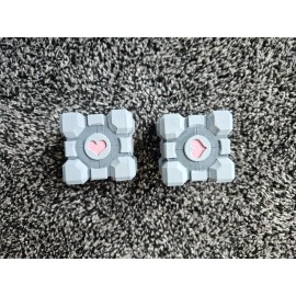 Portal Companion Cube 3D Print Replica Fully Painted