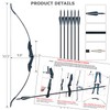Tongtu Recurve Bow Right and Left Handed,Takedown Bow and Arrows