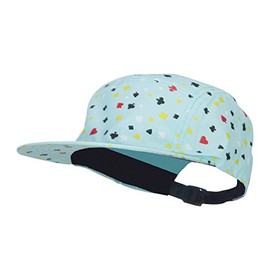 Jeanne Simmons Men's 5 Panel Card Print Cap - Aqua OSFM