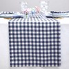 Solino Home Check Linen Table Runner 90 Inches Long -