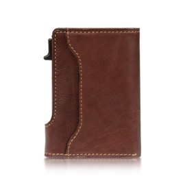 Tony Perotti Men's Italian Leather Trifold Wallet - RFID Quick Access Wallet With Cash & Receipt Pocket - Eco-Friendly Vegetable-Tanned Full Grain - Made in Italy