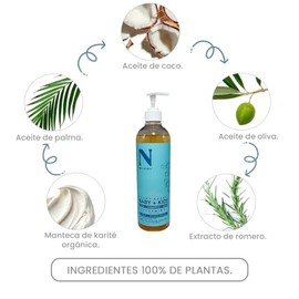Dr. Natural Shampoo y Jabón Líquido para Cuerpo Bebés y Niños | Natural, Orgánico, Sin Sulfatos y Parabenos e Hipoalergénico | Hecho de Plantas Con Ac