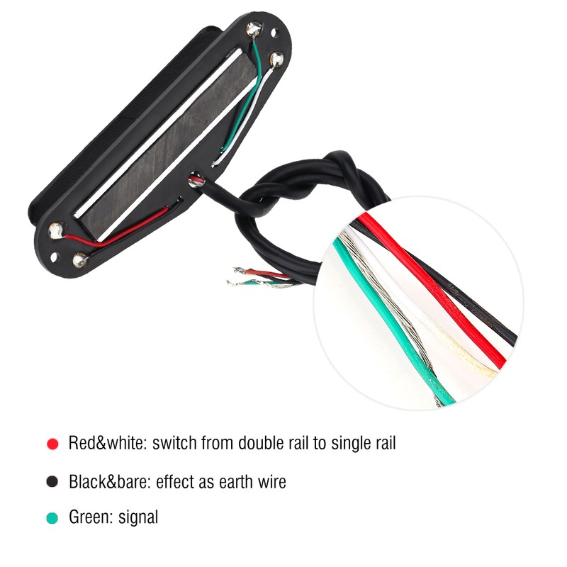 Dual Rail Humbucker Pickups for Electric Guitar Musical Instruments Accessories