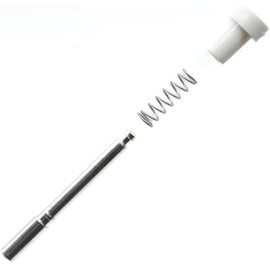 KC Hardware Window Screen Plunger Latches with White Caps, 5/32" x 1-1/2", Metal Plunger Pins for Window Screen Replacement (10, White)