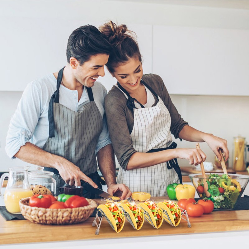 Ejoyous Taco Holder, 4 Pack Stainless Steel Taco Rack V