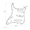 Guitar Pickguard Scratch Plate 11 Holes Left Handed Electric Guitar