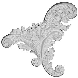 Ekena Millwork ONL12X11X01KT-L 12 W x 11 1/4" H x 1 1/8" P Katheryn Onlay, Left, Factory Primed White