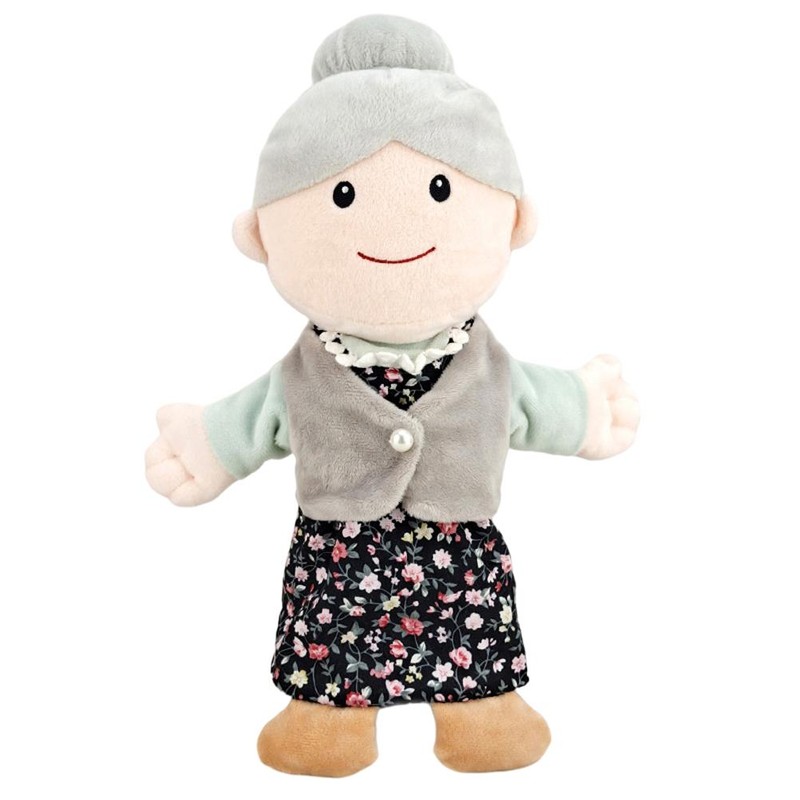 6Pcs Hand Puppet Set 11.8 Inch Soft Plush Family Members
