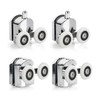 Zinc Alloy Shower Door Twin Rollers Runners - Set of