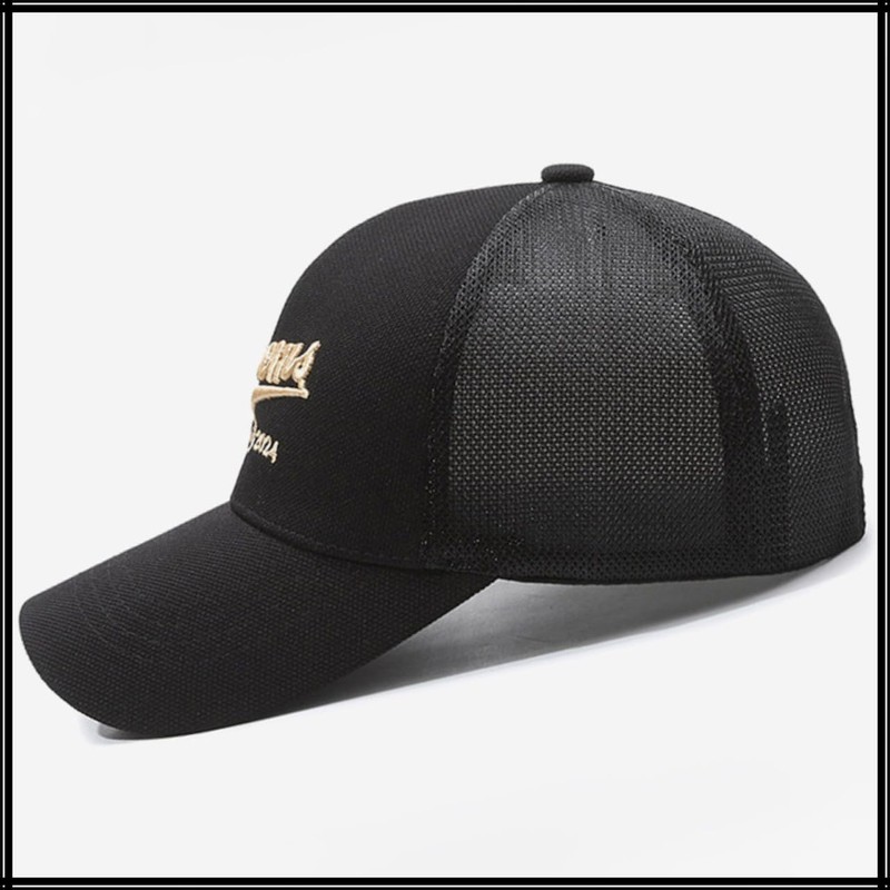 White Fang CZA213 Embroidered Mesh Cap, Hat, Summer, Fashion, Active,