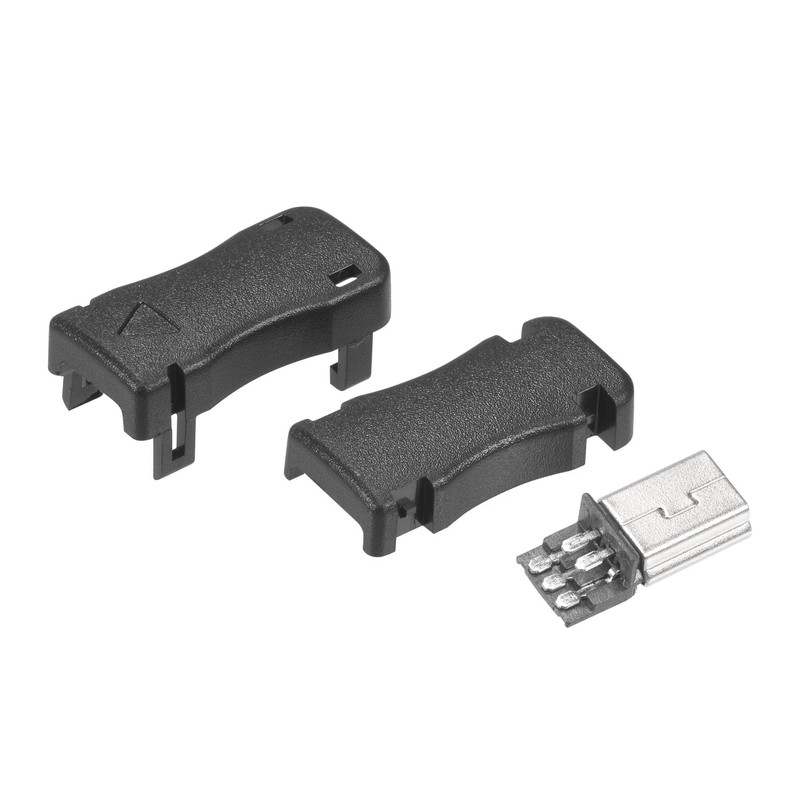 sourcing map Mini USB 5 Pin DIY Connector Type Mini