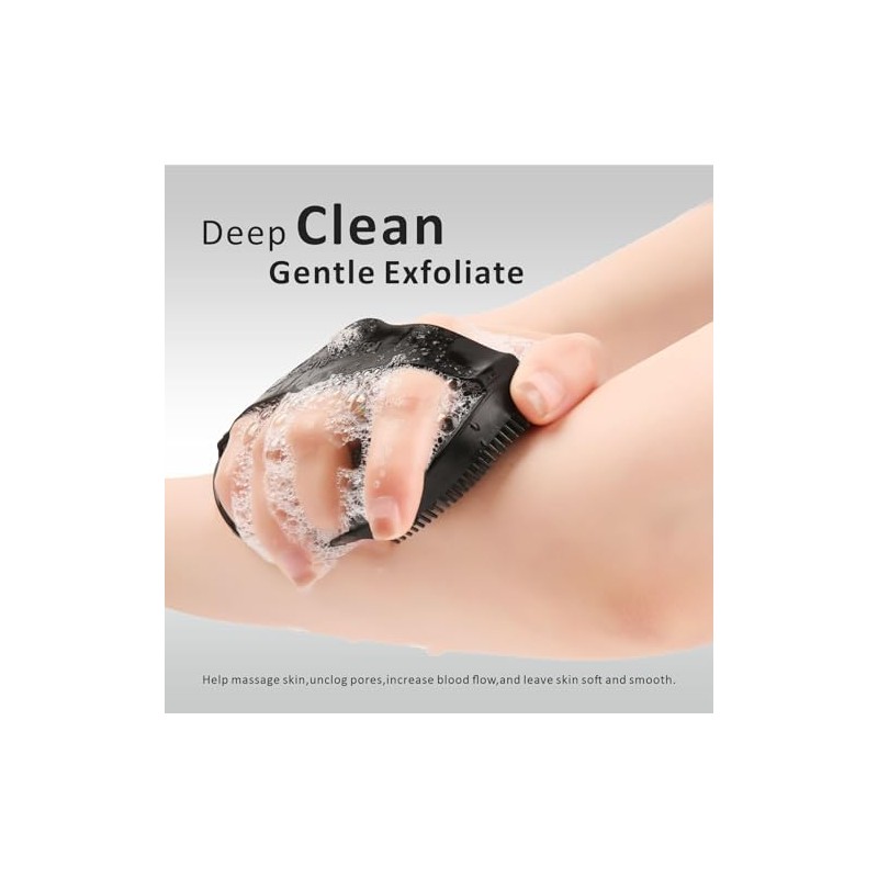 Limpiador Corporal Silicona Exfoliante Suave Ducha Esponja Cerdas Fáciles Espuma