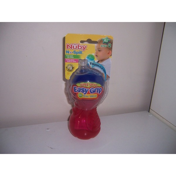 Nuby Super Spout easy grip 10 oz sippy cup new