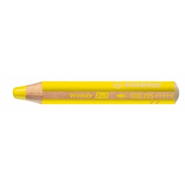 Stabilo Set of 12 Watercolour Pencils Woody Large Round 10 mm Length 115 mm Lead Yellow