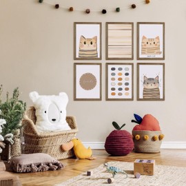 FZSECRIU Pack of 6 children's room decoration, pictures children's room, baby room decoration, wall decoration, children's room decoration