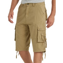 VOPOKER Men's to The Knee Shorts Khaki 34