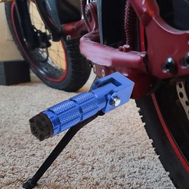 Aluminum Alloy 2pcs Motorcycle ATV Foot Pegs for Go Kart Bike (Blue)